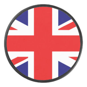 Disco De Hockey Bandera británica Reino Unido de Inglaterra