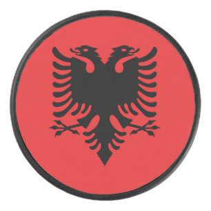 Disco De Hockey Bandera de Albania