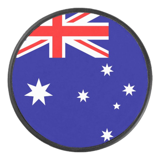Disco De Hockey Bandera de Australia (Anverso)