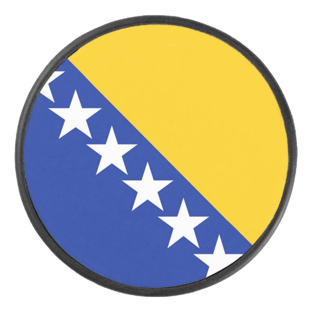 Disco De Hockey Bandera de Bosnia y Herzegovina (Anverso)
