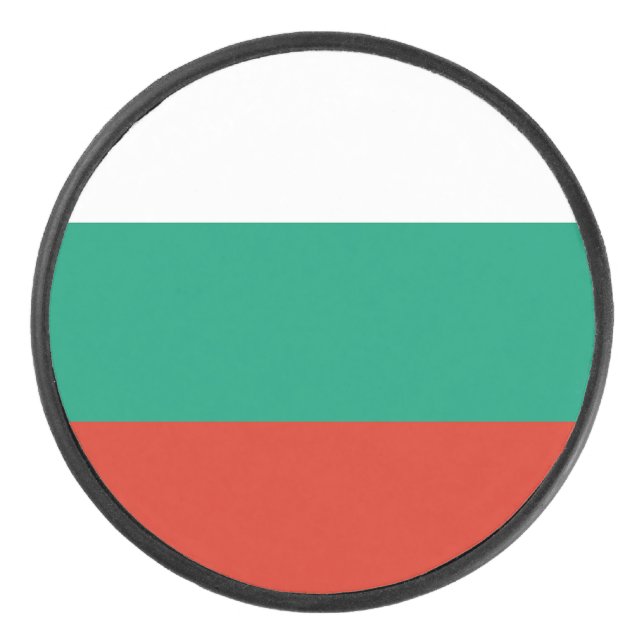 Disco De Hockey Bandera de Bulgaria (Anverso)