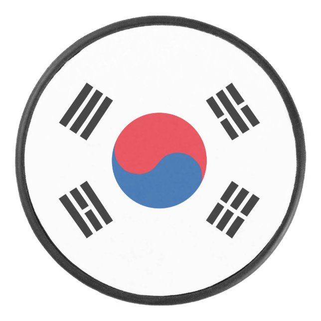 Disco De Hockey Bandera de Corea del Sur (Anverso)