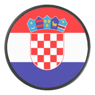 Disco De Hockey Bandera de Croacia