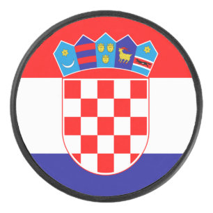Disco De Hockey Bandera de Croacia