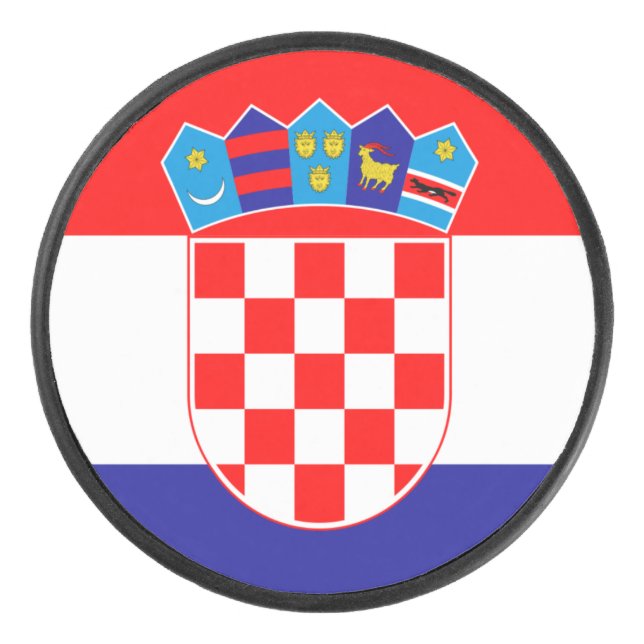 Disco De Hockey Bandera de Croacia (Anverso)