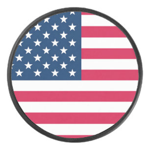 Disco De Hockey Bandera de Estados Unidos