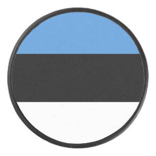 Disco De Hockey Bandera de Estonia