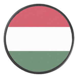 Disco De Hockey Bandera de Hungría