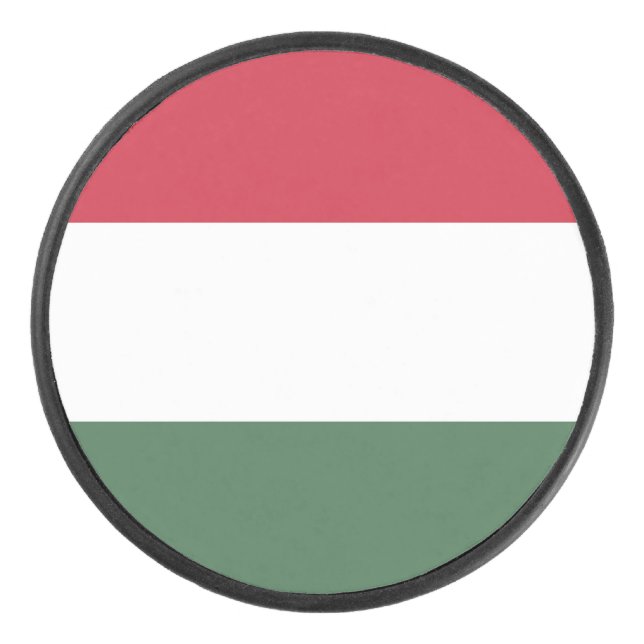 Disco De Hockey Bandera de Hungría (Anverso)