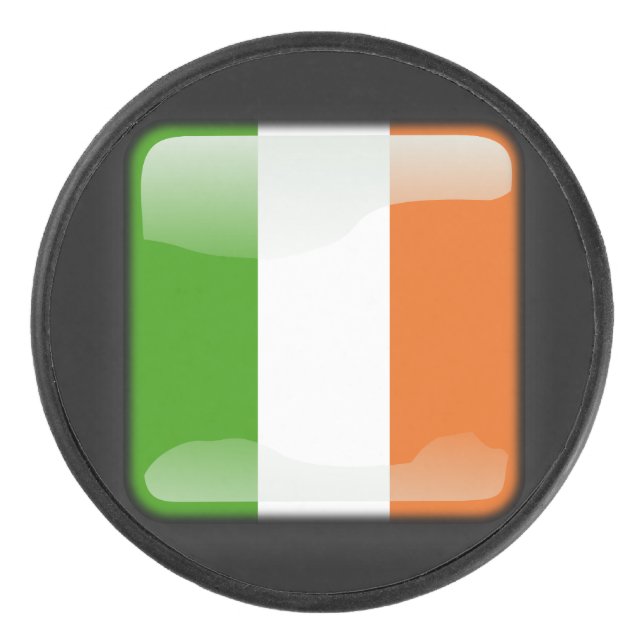 Disco De Hockey Bandera de Irlanda (Anverso)