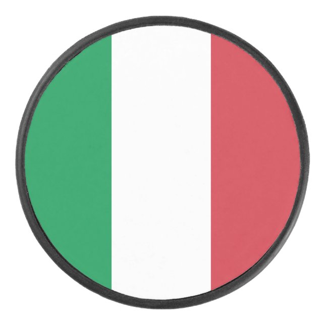 Disco De Hockey Bandera de Italia (Anverso)