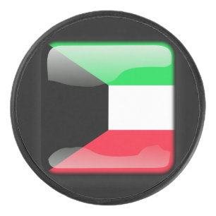 Disco De Hockey Bandera de Kuwait