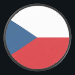 Disco De Hockey Bandera de la República Checa<br><div class="desc">Bandera de la República Checa</div>