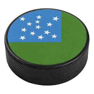 Disco De Hockey Bandera de los chicos de las montañas verdes