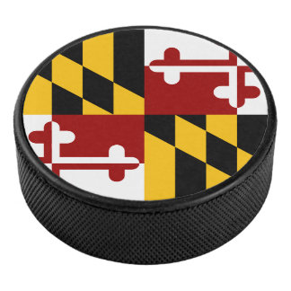 Disco De Hockey Bandera de Maryland