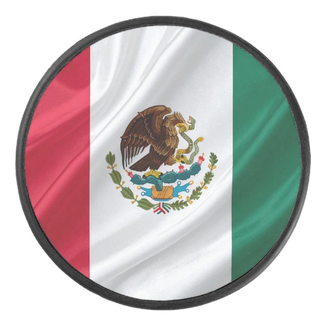 Disco De Hockey Bandera de México (Anverso)