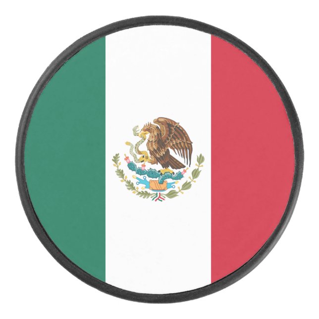 Disco De Hockey Bandera de México, Bandera de la República Mexican (Anverso)