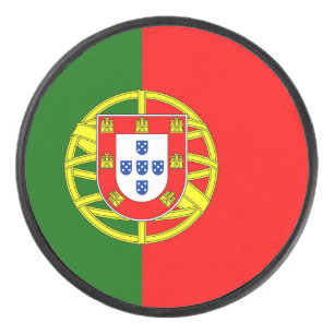 Disco De Hockey Bandera de Portugal