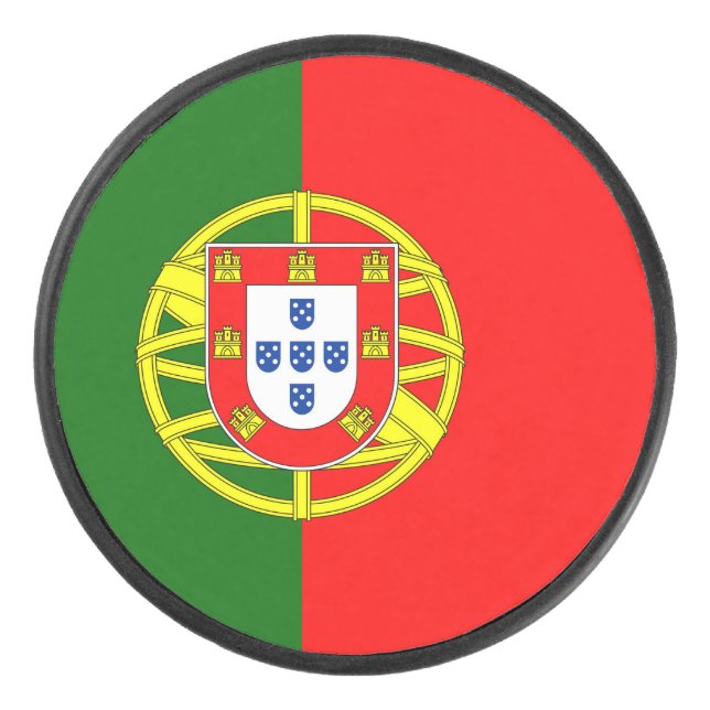 Disco De Hockey Bandera de Portugal (Anverso)