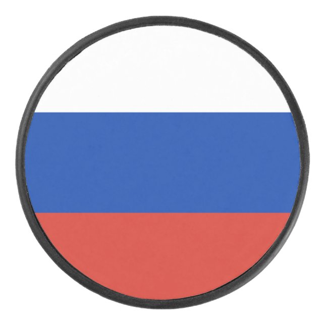 Disco De Hockey Bandera de Rusia (Anverso)