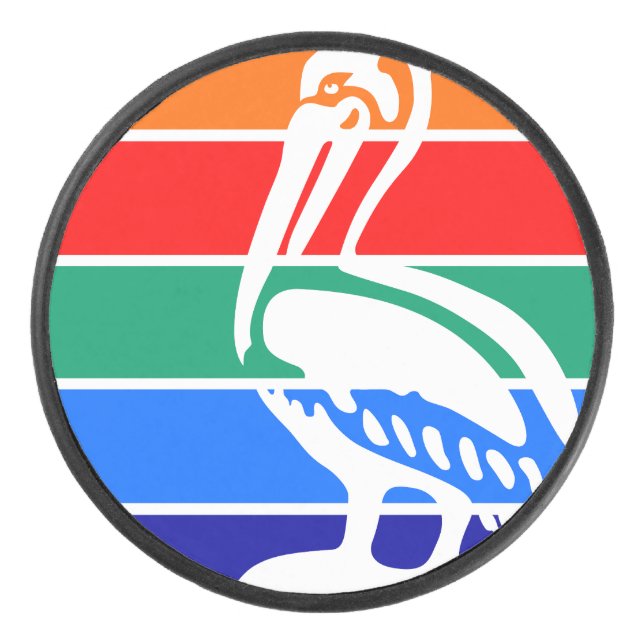 Disco De Hockey Bandera de San Petersburgo, Florida (Anverso)