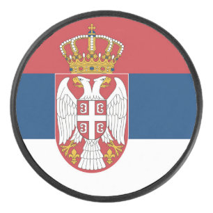 Disco De Hockey Bandera de Serbia