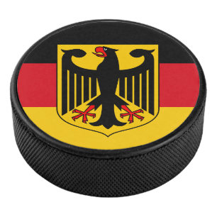 Disco De Hockey Bandera/ escudo de armas de Alemania