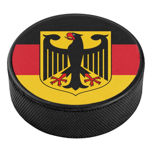Disco De Hockey Bandera/ escudo de armas de Alemania (3/4)