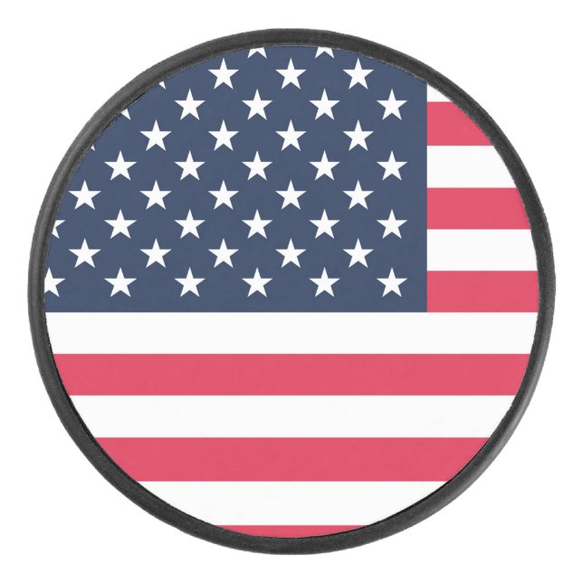 Disco De Hockey Bandera estadounidense de 50 estrellas: Estrellas  (Anverso)