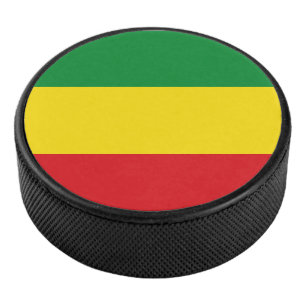 Disco De Hockey Bandera Rastafari Rasta Etíope