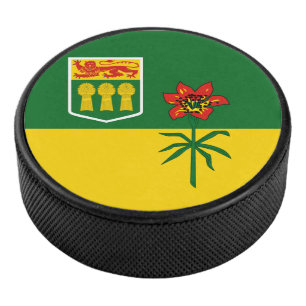 Disco De Hockey Bandera Saskatchewan (CANADÁ)