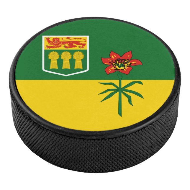Disco De Hockey Bandera Saskatchewan (CANADÁ) (3/4)