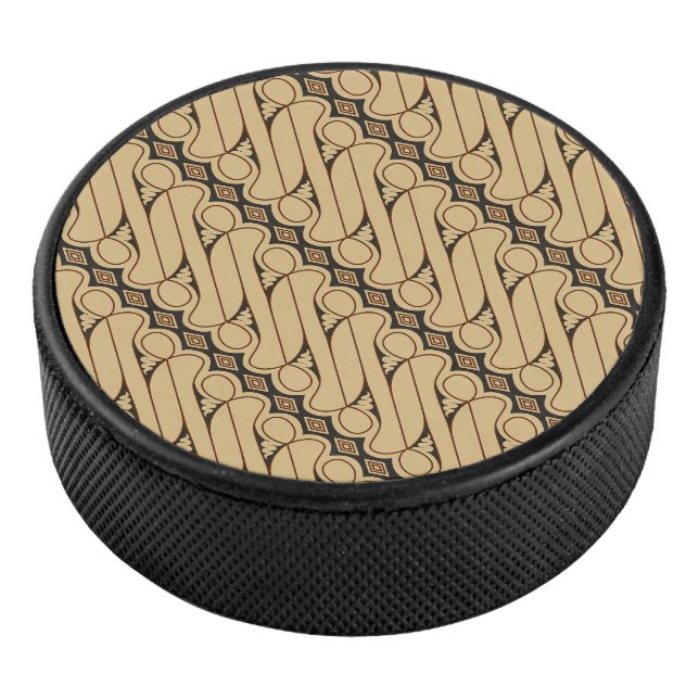 Disco De Hockey Batik Parang, patrón indonesio, javanés, etnia (3/4)