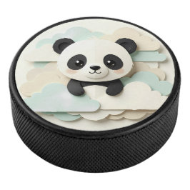 Disco De Hockey Bebé Panda Dobado | Origami Adorable 