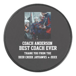 Disco De Hockey Best Coach Ever Sports Modern Thank You Unique