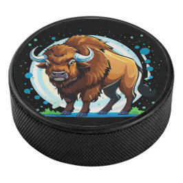 Disco De Hockey big horned bison
