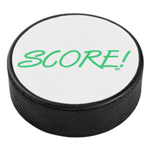Disco de hockey blanco puntuable