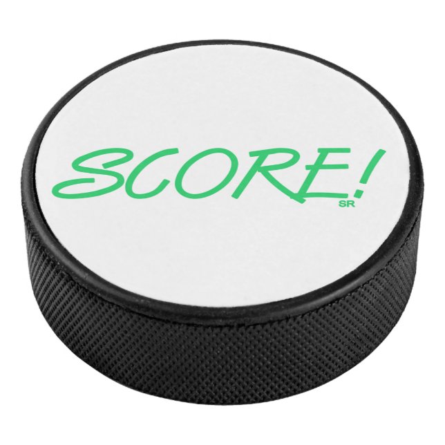 Disco de hockey blanco puntuable (3/4)