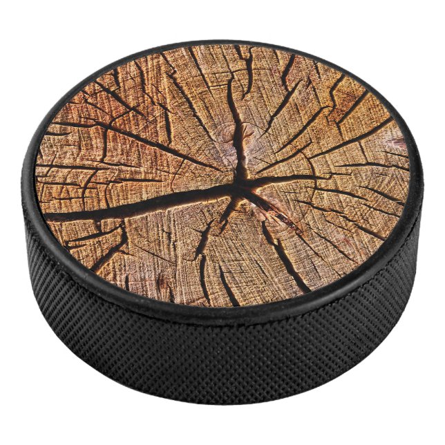 Disco De Hockey Bloque de madera (3/4)