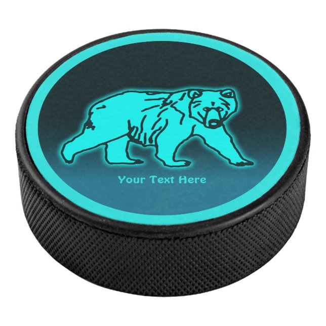 Disco De Hockey Blue Kodiak Bear (3/4)