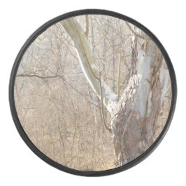 Disco De Hockey bosque de invierno