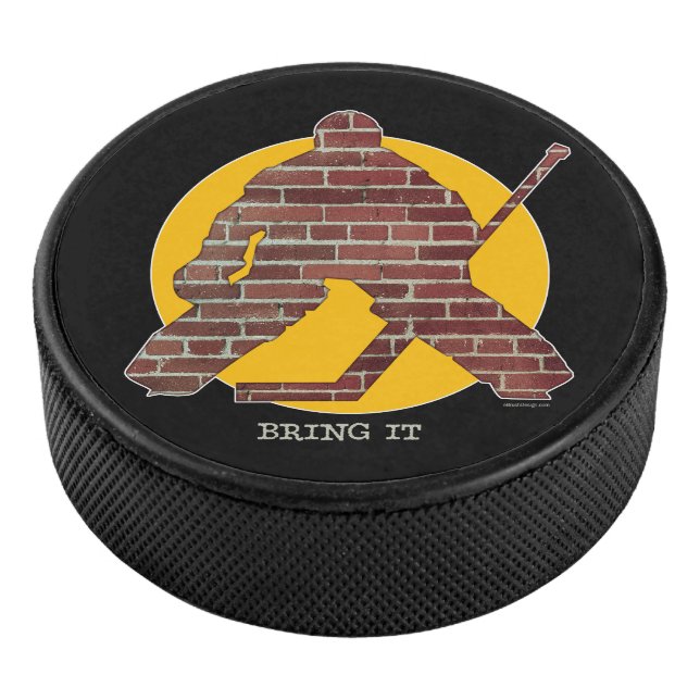 Disco De Hockey Brick Wall Hockey Goalie (3/4)