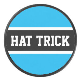 Disco De Hockey Bright Sky Blue White Black Triple Goal GORRA TRIC