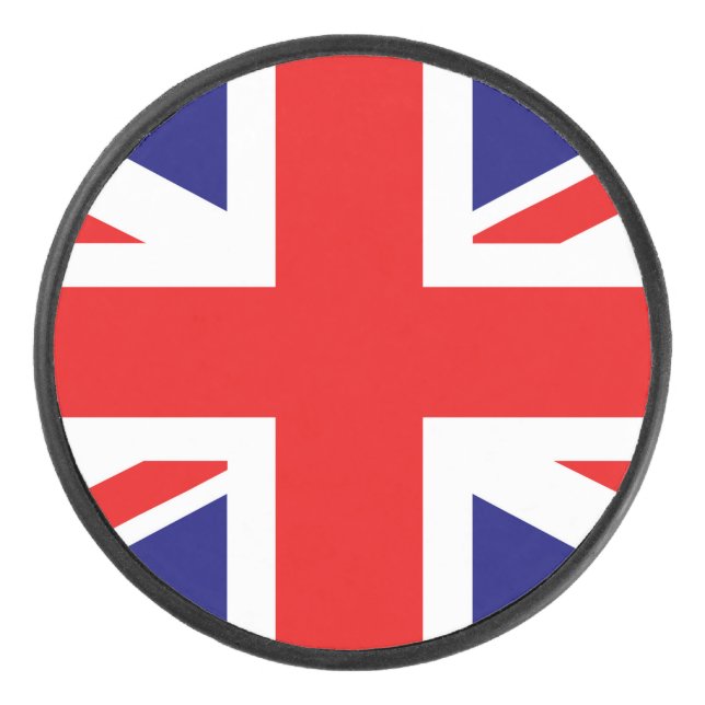 Disco De Hockey British Flag United Kingdom of England (Anverso)