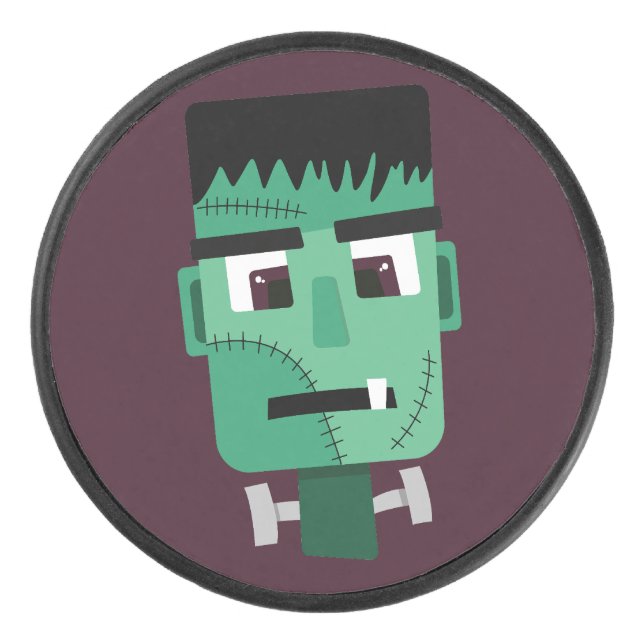 Disco De Hockey Cabeza de Frankenstein Monster (Anverso)