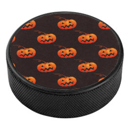 Disco De Hockey Calabazas de Halloween, Calabazas Naranjas Truco o