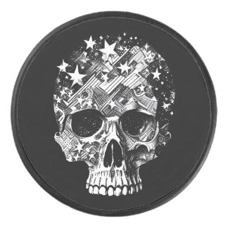 Disco De Hockey Calavera & Estrellas IV