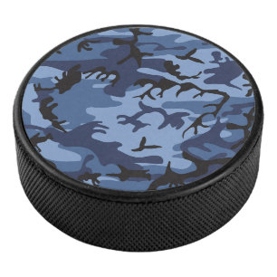 Disco De Hockey Camuflaje azul de la marina, ejército, ejército