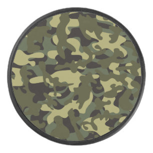 Disco De Hockey Camuflaje de la Primavera del Euro