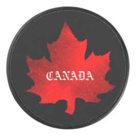 Disco De Hockey CANADÁ MAPLE LEAF Puck